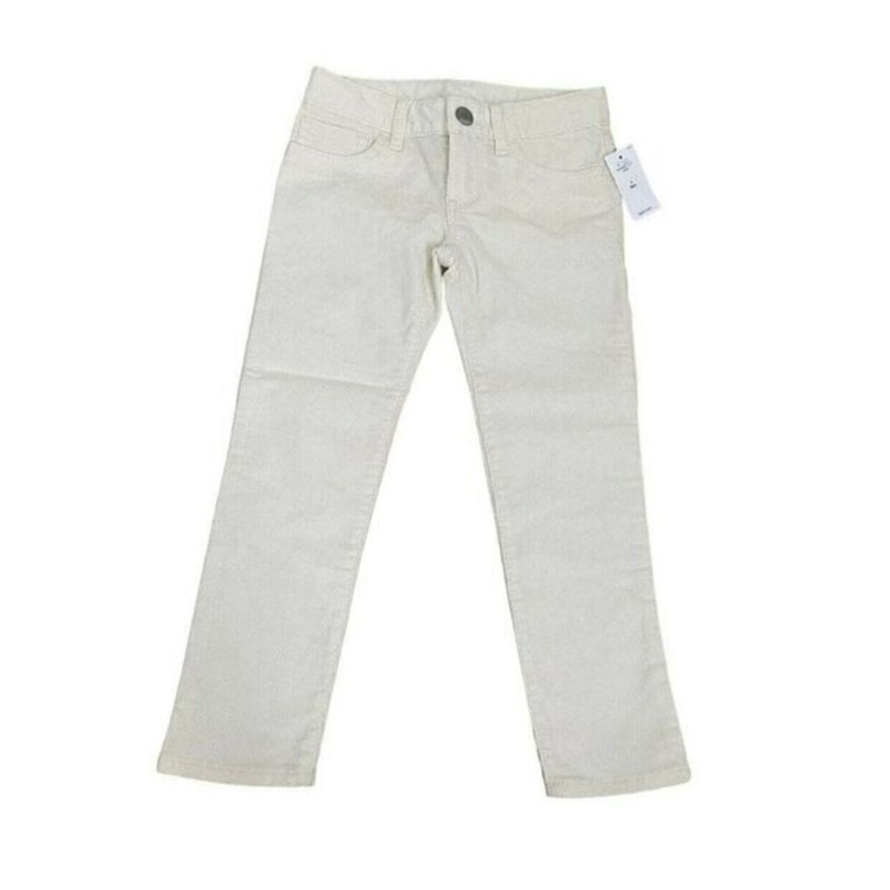 NEW Gap White Shimmer Corduroy Pants